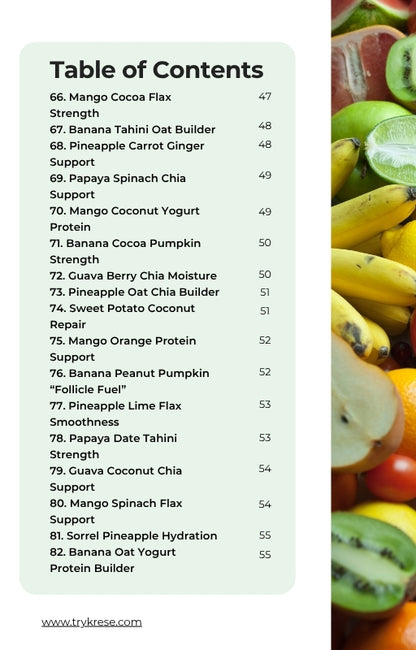 Edges Fixed From Within: 101 Hair Growth Smoothies - eBook