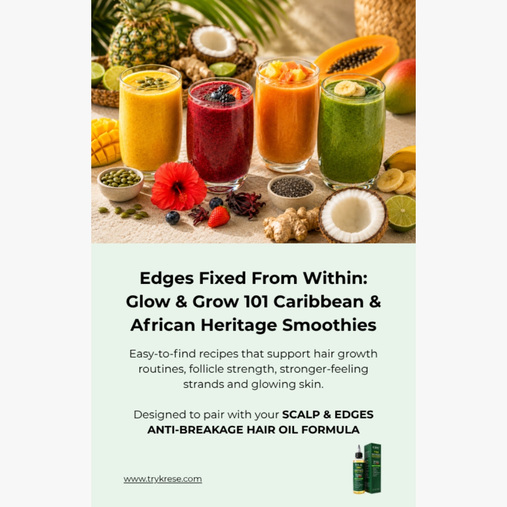 Edges Fixed From Within: 101 Hair Growth Smoothies - eBook