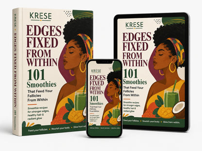 Edges Fixed From Within: 101 Hair Growth Smoothies - eBook